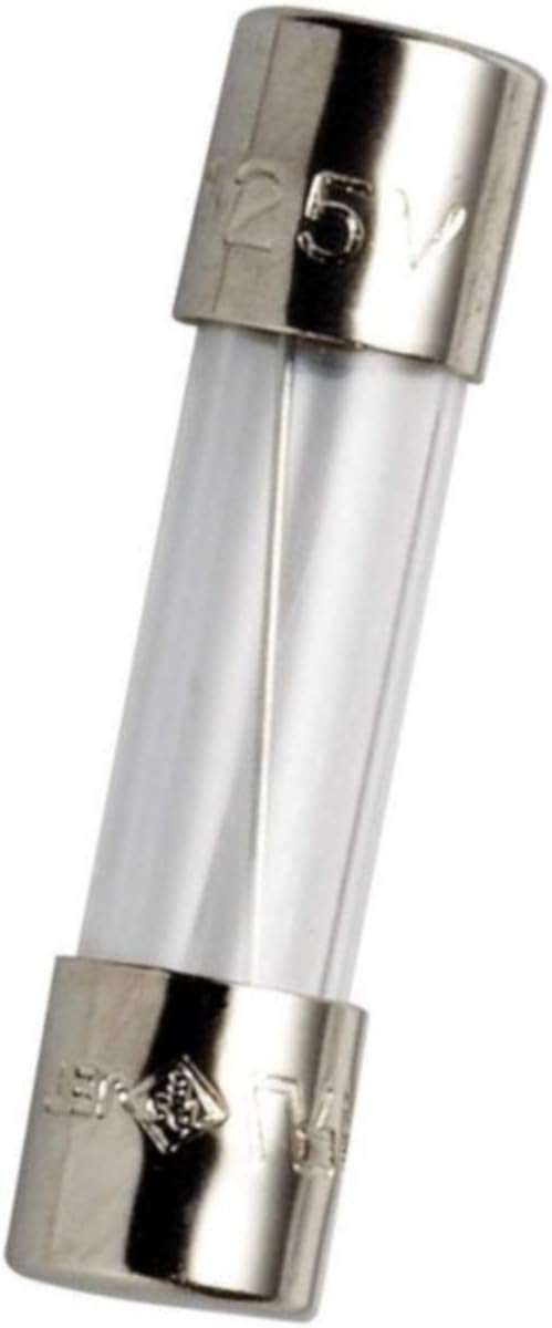 Witonics 2A 250V Slow-Blow Glass Fuses 5x20mm (Pack of 5)