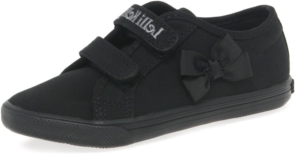 Lelli Kelly Girl's Lily Infant Canvas Rip Tape Plimsoll Shoes 10/28 Std Unless Stated in Colour Black