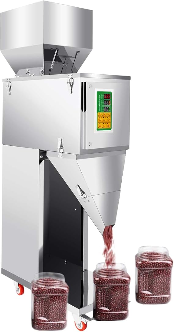 Automatic Filling Machine 200W Bottle Filling Machine 10-999G Weigh Packing Filler for Coffee Beans Bag Filling Accuracy 2g