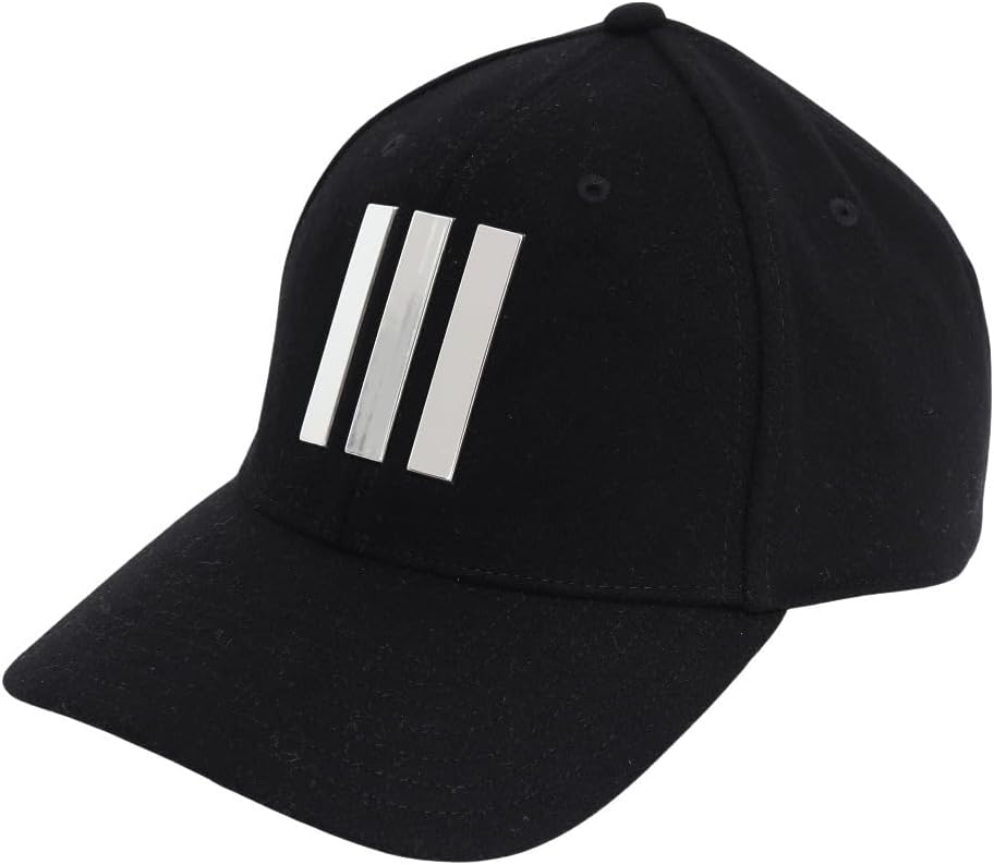 Adidas Golf Wear Cap, Wool, 3-Stripes Cap, Men's, Black, Free size