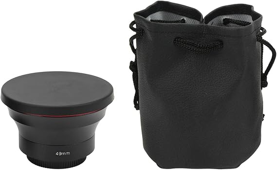49MM Wide Angle Camera Lens, Metal Camera Wide Angle Lens, Professional Wide Angle Lens ffor Portraits and Landscapes