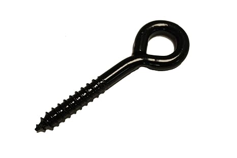 3/8" x 4 1/2" Black Lag Screw Eye (10)