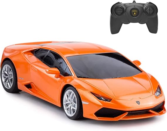 RASTAR Remote Control Car | 1:24 RC Lamborghini HURACAN LP610-4 Toy Car Model Vehicle, Orange