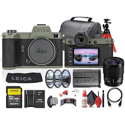 Leica SL2-S Reporter Edition Mirrorless Camera 10891  Panasonic S 100mm Lens  64GB Memory Card  Lens Filter Kit  Camera Bag  Flexible Tripod  Cleaning Kit  HDMI Cable  Hand Strap  More