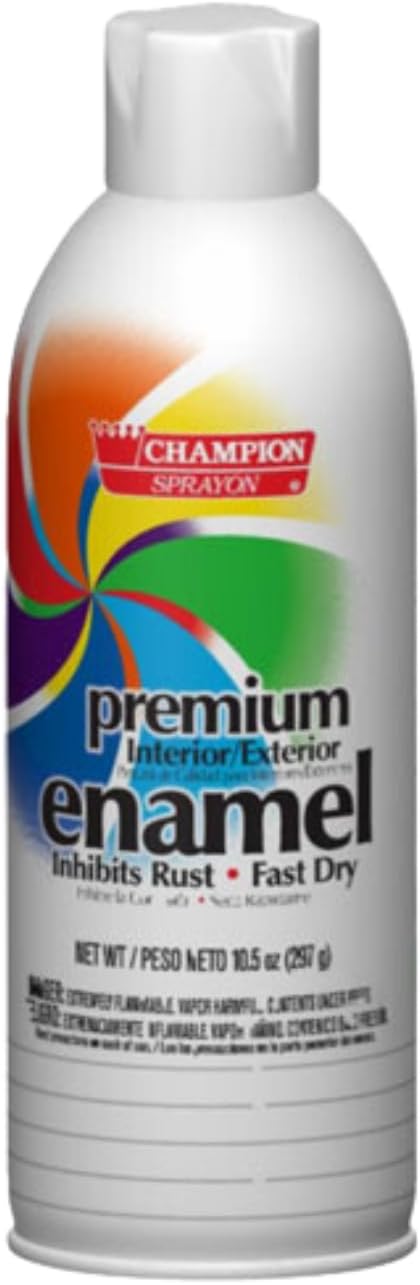 Champion Sprayon Premium Enamel Flat White net 10.5 oz. Count 1.