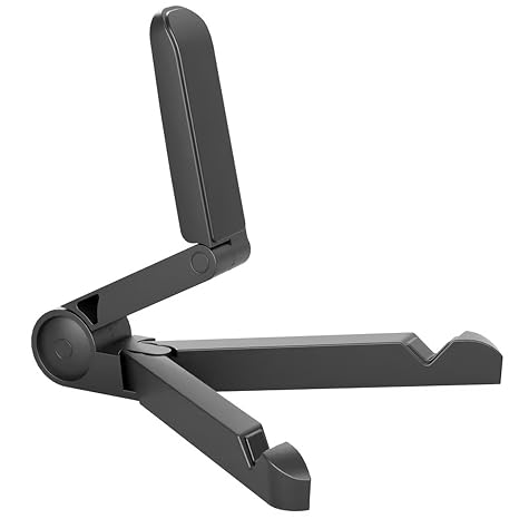 Tablet Stand Holder, Adjustable, Portable, Foldable, Light-Weight, Compatible with 7 to 10.2 Inches Most Tablets, Kindle Fire and Smart Phones