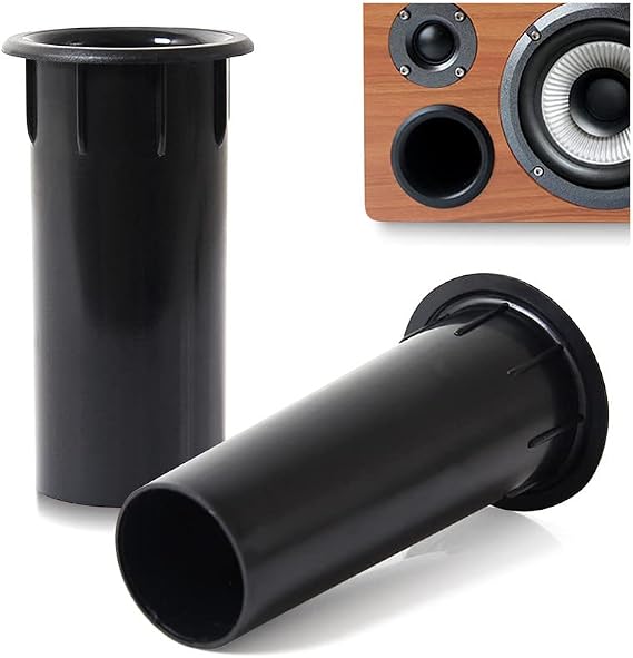 Speaker Cabinet Port Tube Subwoofer Bass Tube Bass Speaker Box Bass Air Ports Cabinet Port Tube Parts Replacement for Home 2 Pcs