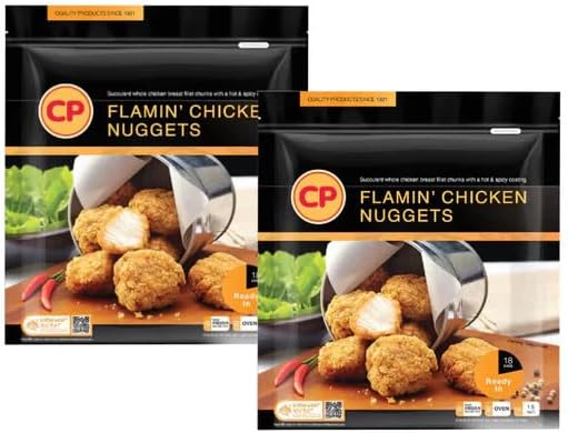 Flamin' Halal Chicken Nuggets or Tenders – 1.5kg Family Pack | Crispy, Juicy & 100% Halaal Certified | Frozen, Ready to Cook | Air Fryer & Oven Friendly. (Pack of 2, Halal Chicken Nuggets 1.5kg)