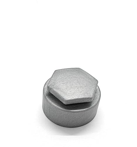 Wheel Nut Covers - Durable Bolt Covers Caps (1, Matt Alloy Grey, 25mm Locking)