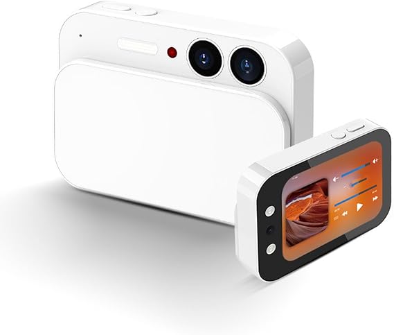 Dpofirs 4K Digital Camera 64MP HD with 2.8 Inch, Compact Vlogging Camera for Teens, Adults, AF Auto Focus, 3600mAh Battery (White)