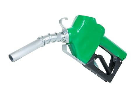 Fill-Rite N075DAU10 3/4"" Auto Nozzle with Hook Diesel Green 2.5-14.5 GPM End of Delivery Hose - 1 Each