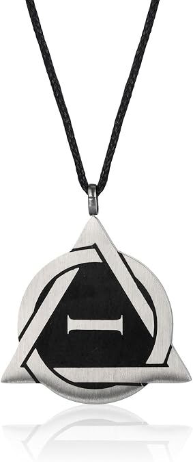 B BBPM Therian Necklace - Stainless Steel Therian Pride Symbol Necklace with Fox, Wolf, Cat Designs
