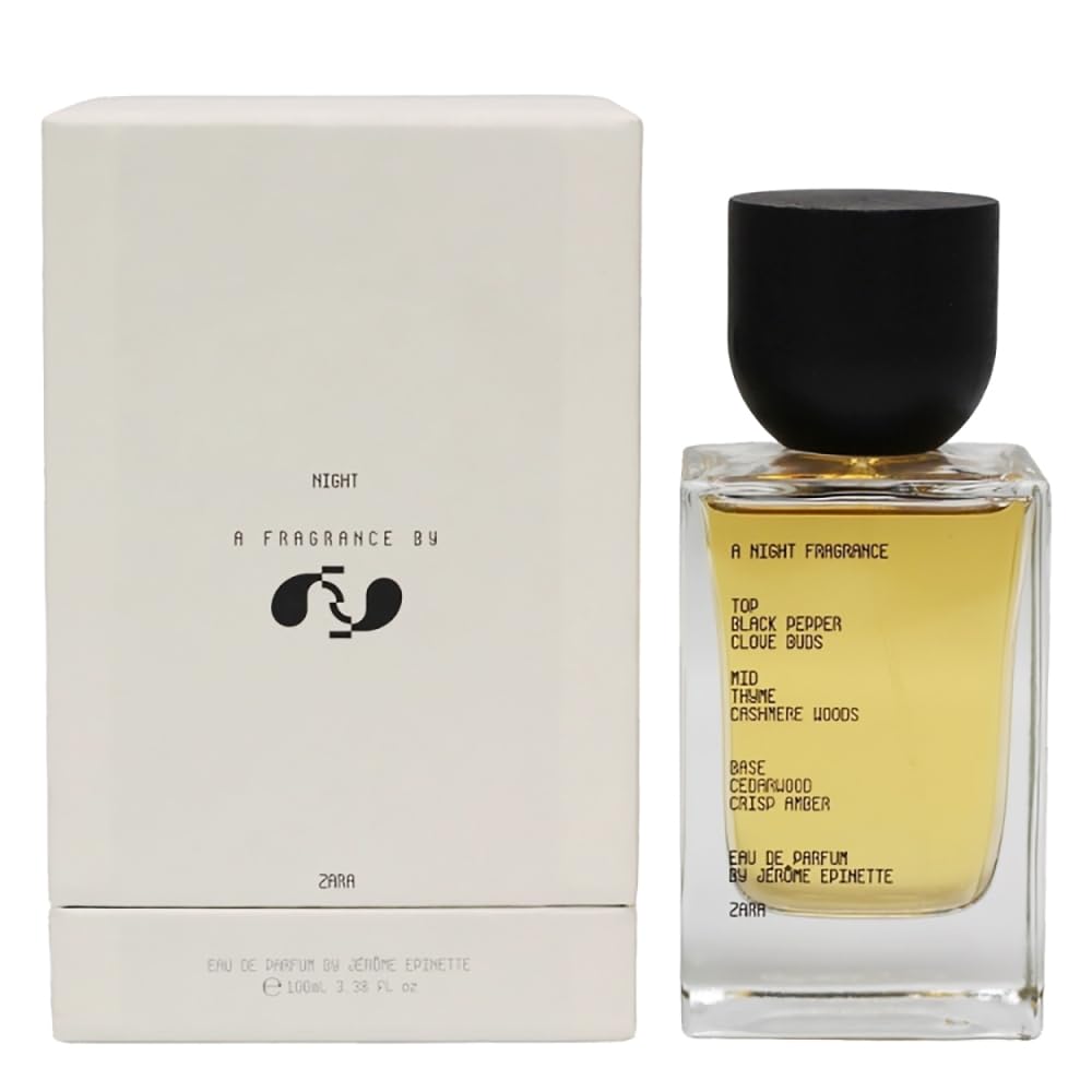 Zara Origins Night By Jerôme Epinette Cologne for Men EDP Eau De Parfum 100 ML 3.38 FL. OZ
