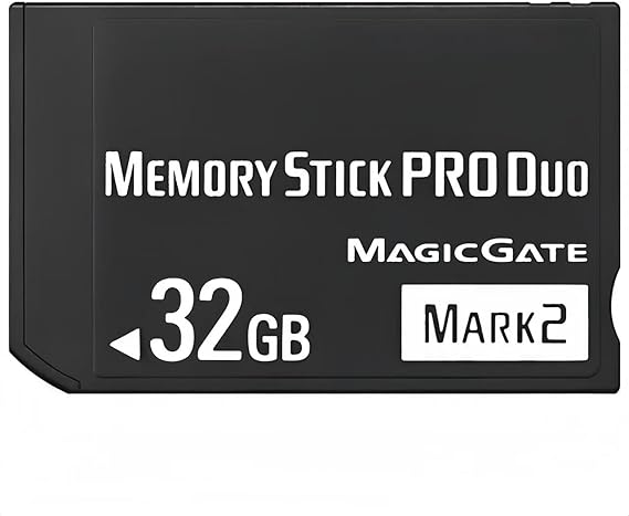 Original 32GB Memory Stick Pro Duo Mark2 -Compatible with PSP 1000 2000 3000 and Camera Accessories Storage Card - High Speed
