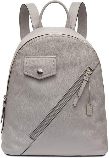 DKNY JAGGER Gray PEBBLED LEATHER Backpack