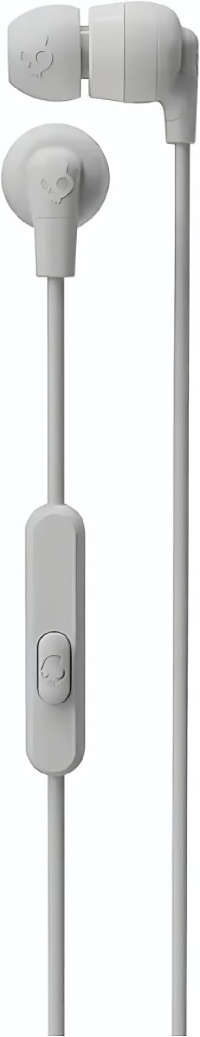 Skullcandy Ink'd Wired In-Ear Headphones with Microphone, Noise Isolating Earphones, 3.5mm AUX Connection, Lightweight Design, Call and Track Control - White