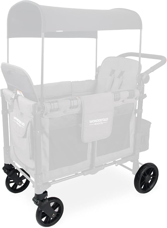 WonderFold Stroller Wagon All Terrain XL Wheels - Extra Large Stroller Wheels - Smooth Ride on Dirt, Mud or Gravel - Compatible with W2 Elite