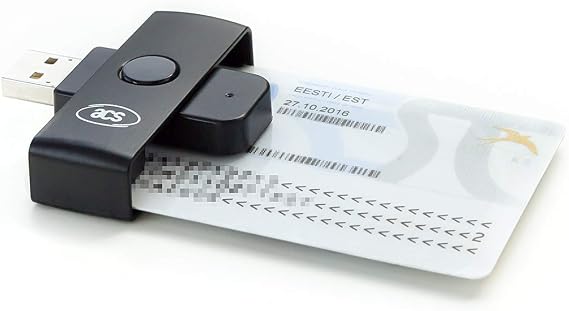 ACS ACR38U-N1 PocketMate Small Foldable USB Smart Card Reader for Tachodisk National ID eID IC Contact Chip CardBlack