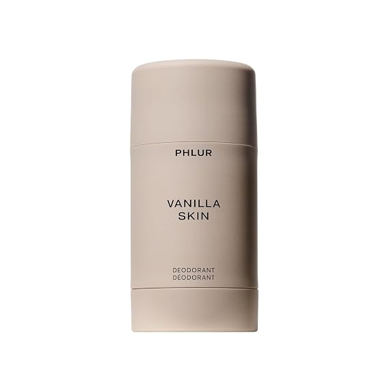 PHLUR Vanilla Skin Natural Deodorant, 1.76 Oz - Aluminum Free | Deodorant for Women & Men, Long Lasting Odor Protection with Vanilla, Sandalwood & Pink Apple, Deodorant Stick