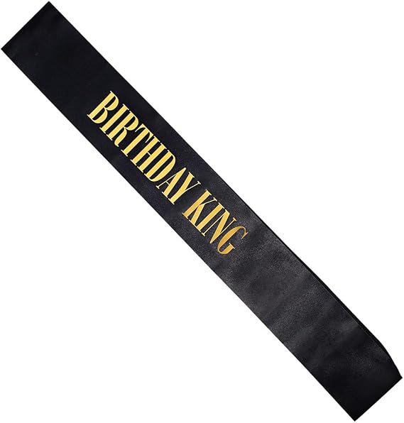 Birthday King Sash- 3" x 72"