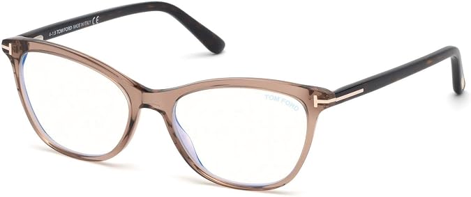 Eyeglasses Tom Ford FT 5636 -B 045 Shiny Transp. Brown, Dark Havana, Rose Gold /