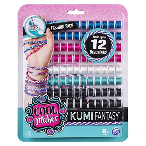 Cool Maker - KumiFantasy Fashion Pack, Makes Up to 12 Bracelets with The KumiKreator, for Ages 8 and Up