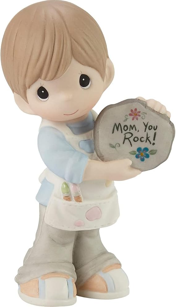 Precious Moments Mom, You Rock! Boy Figurine, Brunette