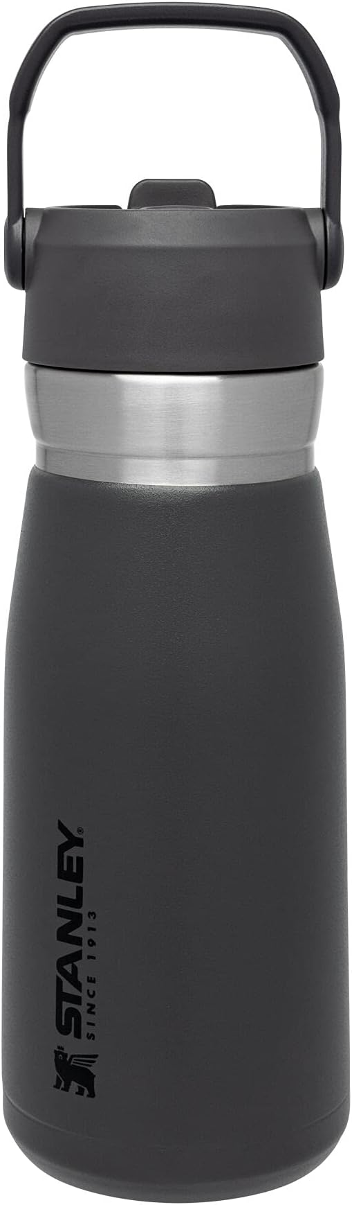 Stanley IceFlow Flip Straw Water Bottle 27 oz | Built-In Straw for Travel and Sports | Lightweight and Leak Resistant | Insulated Stainless Steel | BPA-Free | Charcoal