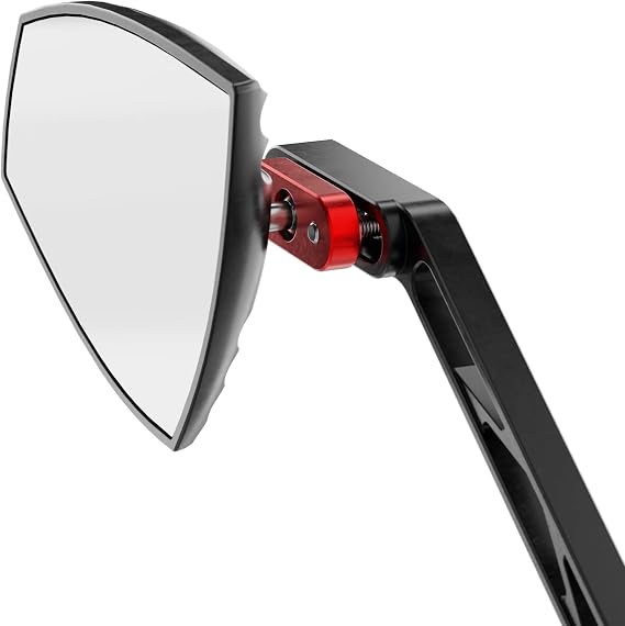 Highsider 301-4902 Wave Mirror - Black/Red