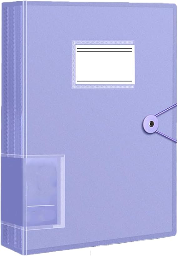 Binder with Plastic Sleeves, Heavy Duty Art Portfolio Folder with 30/60/80Pocket Clear Sheet Protectors, Document Organizer Binder,Purple,30Pages