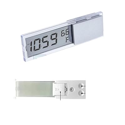 LCD Display Digital Car Clock Thermometer Temperature Meter Gauge Auto Mini Clock Monitor for Truck Car