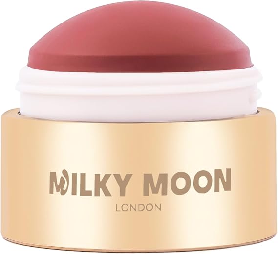 Stellar Cheeks Cream Blush, Long-lasting, Lightweight Formula for Cheeks, Lips & Eyes, Infused with Coconut & Jojoba, Sweet Peach