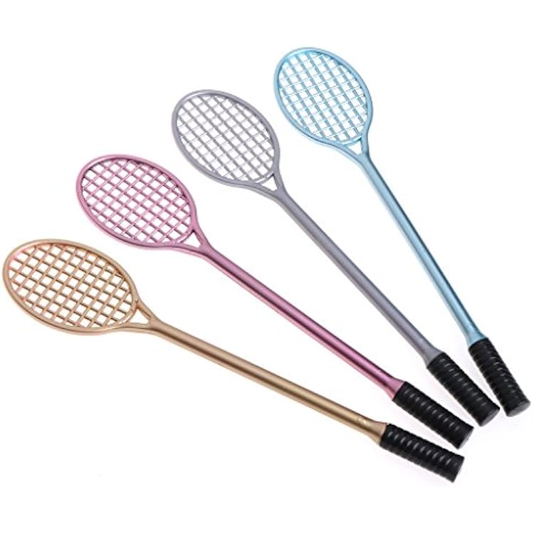 Angwang Mini Badminton Racket,Mini Badminton Racket Slime Form Crystal Soil Kit Play with Slime Gel Pen