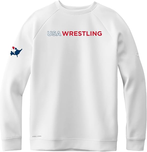 RUDIS USA Wrestling Wordmark COOL-FEEL Crewneck