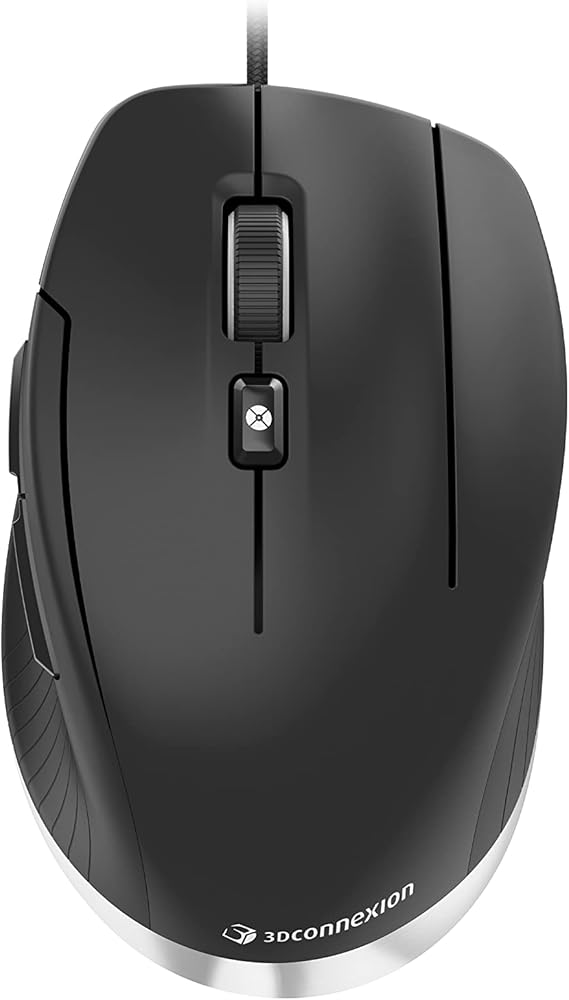 3Dconnexion CadMouse Compact (Compact Mouse, Optical, USB, Right-Handed, Black)