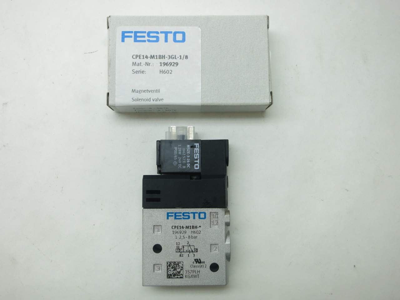 FESTO CPE14-M1BH-3GL-18 Solenoid Valve 24V-DC 18IN NPT D636546