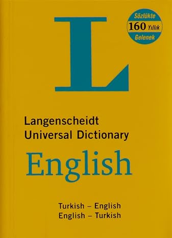 Langenscheidt English-Turkish, Turkish-English Universal Dictionary