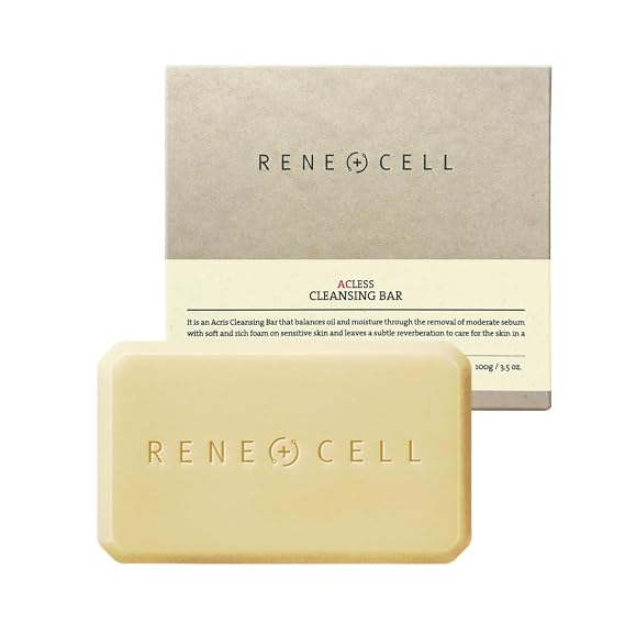 ACLESS Cleansing Bar Botanical Facial Cleanser for Blemish-Prone Skin, No Harsh Chemicals, Clean & Hydrating Formula 100g3.5oz