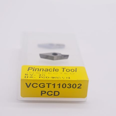 ZIMING-1 2PCS VCGT 220.5 PCD/VCGT 110302 PCD CNC Diamond insert For Lathe Tools Inserts Suitable for machining aluminum/Nonferrous metals