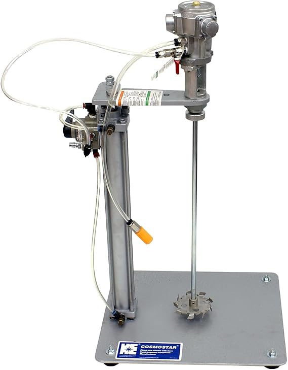 COSMOSTAR 5 Gallon Automatic Air Lifting Plate Mount Pneumatic Pail Agitator Paint Mixer | Drum Mixer | Pneumatic Bracket Mixer, Paint Stirring Machine, Paint Agitator