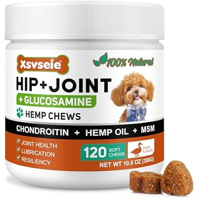 Joint Supplement for Dogs | Dog Joint Care with Glucosamine, Chondroitin, MSM, Green Lipped Mussel, Vitamins C & E, Hip & Joint Support for Senior Dogs, 150 Chews for All Breeds & SizesDuck Flavour