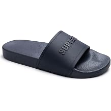 Superdry Men’s Premium Graphic Pool Slides Lightweight Slip-On Summer Sandals with Branded Strap