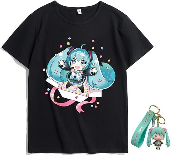 Adult Anime Shirt Summer Fashion Versatile Anime Pattern Printed T-Shirt