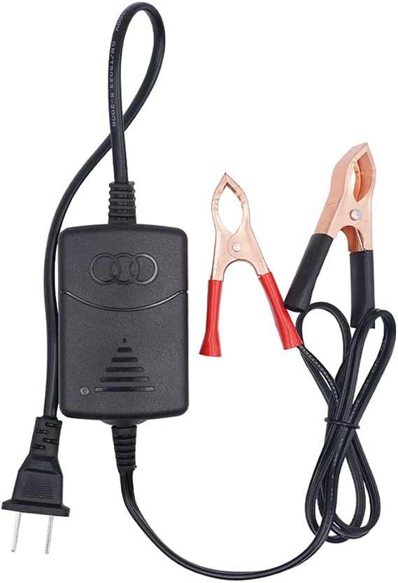 12V Sealed Lead Acid Battery Charger, SLA Battery Charger 1300mA with Crocodile Clip, Short Circuit Protection Green