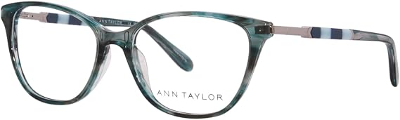 Ann Taylor Eyeglasses AT 344 C03 Verdigreen Horn