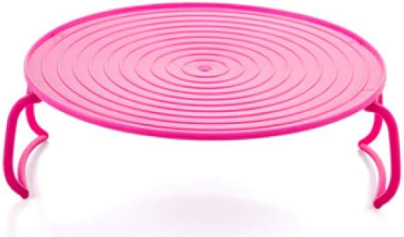 Microwave Oven Heating Shelf, Waterproof Layered Steaming Rack Foldable Cooking Tray Rack for Cake Dessert Dish-B