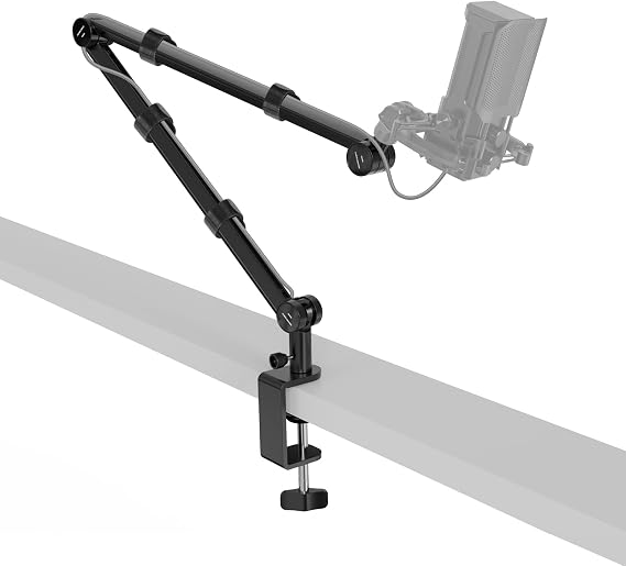 NEEWER BASICS Microphone Boom Arm, 31" Flexible Mic Desk Stand Mount, Compatible with Blue Yeti FIFINE AM8 K669B HyperX QuadCast S SoloCast AT2020 Shure SM7B MV7 for Gaming Streaming Recording, MS050