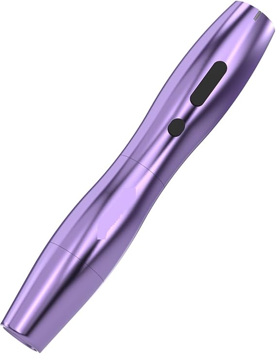 Series Makeup Permanent Machine Tattoo Rotary Pen With Wireless Power Set For Precision Drive(P20-Purple)