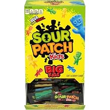 SOUR PATCH KIDS Big Individually Wrapped Soft & Chewy Candy, Bulk Candy, 240 Count Box