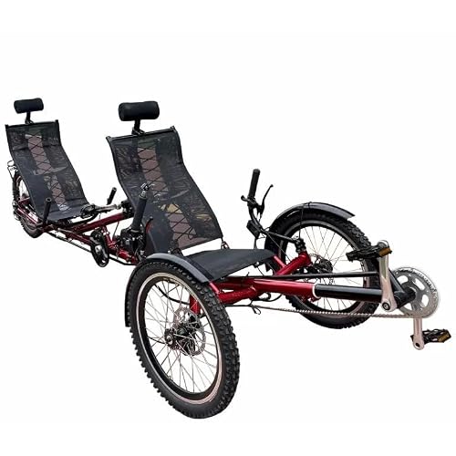 Electric Tandem Recumbent Trike Experience Comfort & Adventure Together, Electric Tandem Trike for Shared Joy & Fitness